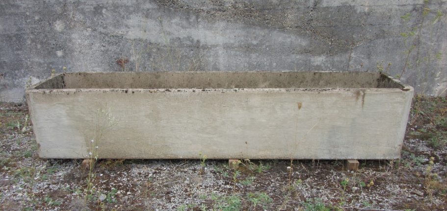vintage concrete French basin trough