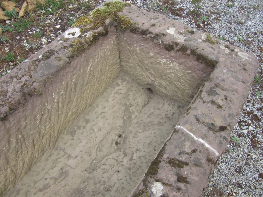 ancient sandstone trough from France
