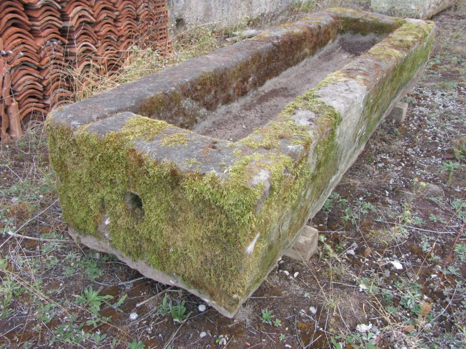 2.2 metre antique sandstone trough from France