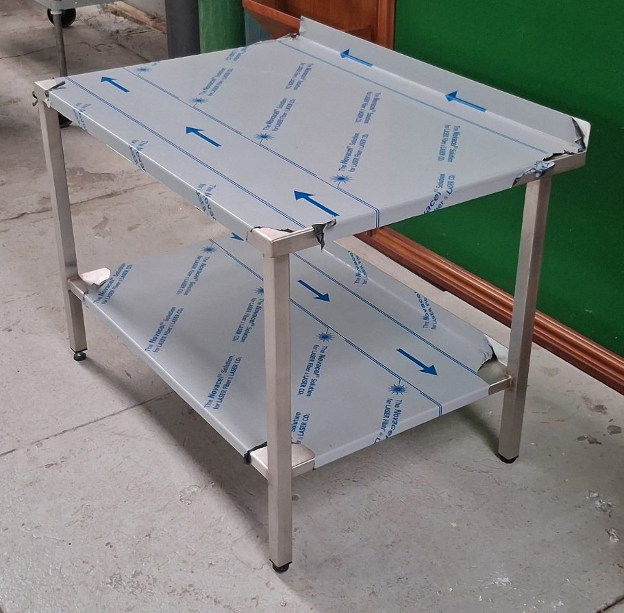 Stainless steel catering table with undershelf discount price