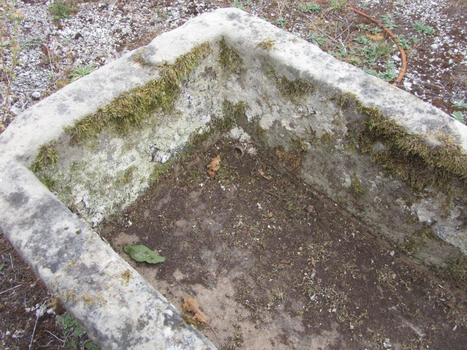 Large sandstone antique water trough or planter
