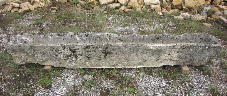 antique sandstone trough from France