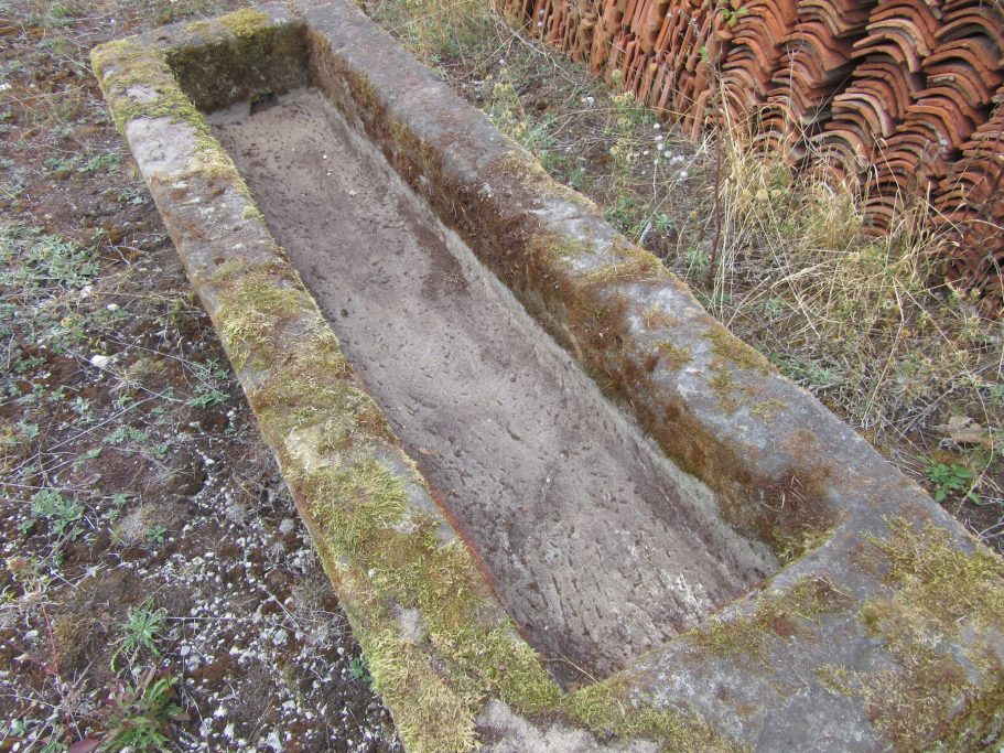 2.2 metre antique French sandstone trough