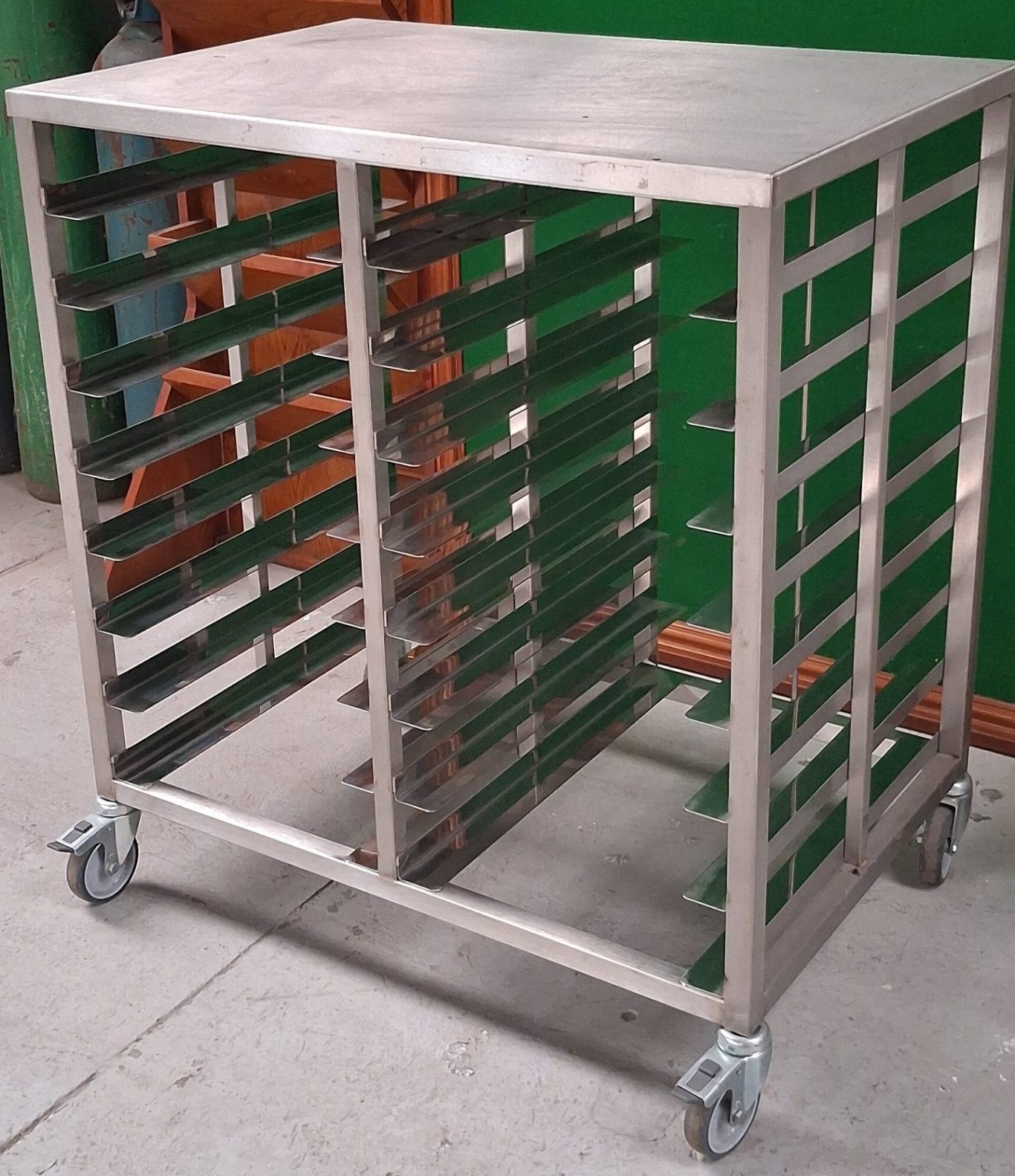 Stainless Steel Double Slide Tray Trolley Discount Price