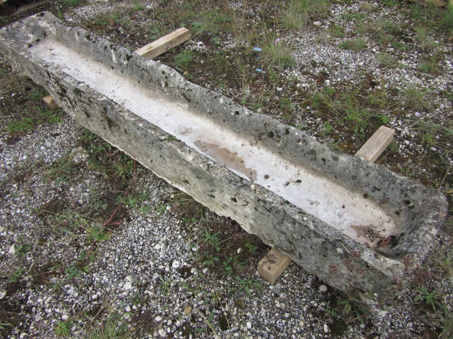 rustic antique sandstone trough