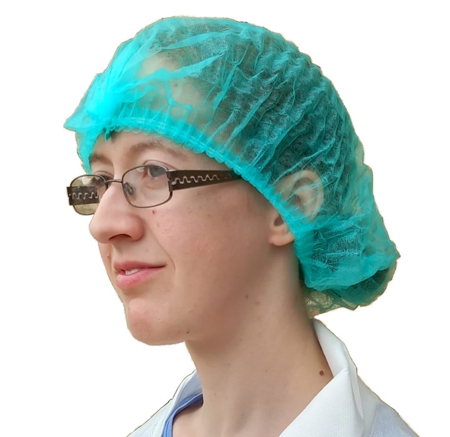 Disposable Hairnets in Green