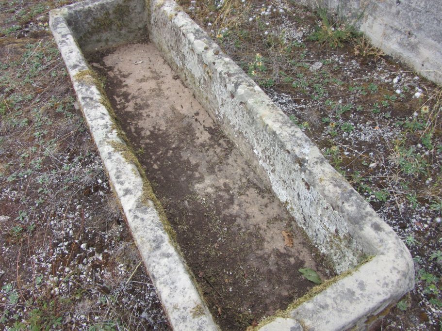Large French sandstone trough for planter or water feature