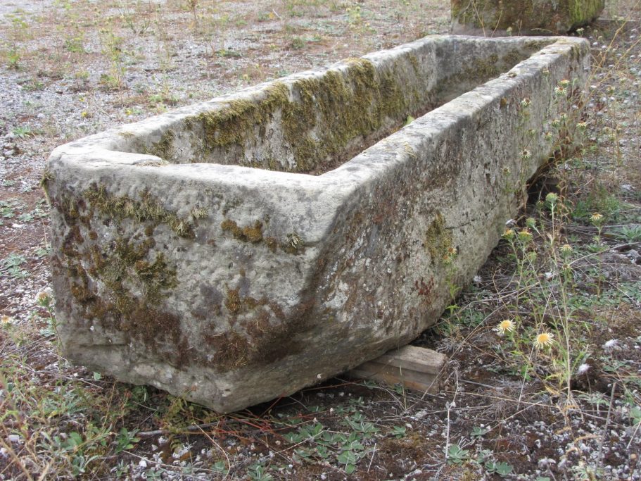 Beautiful antique sandstone trough from France