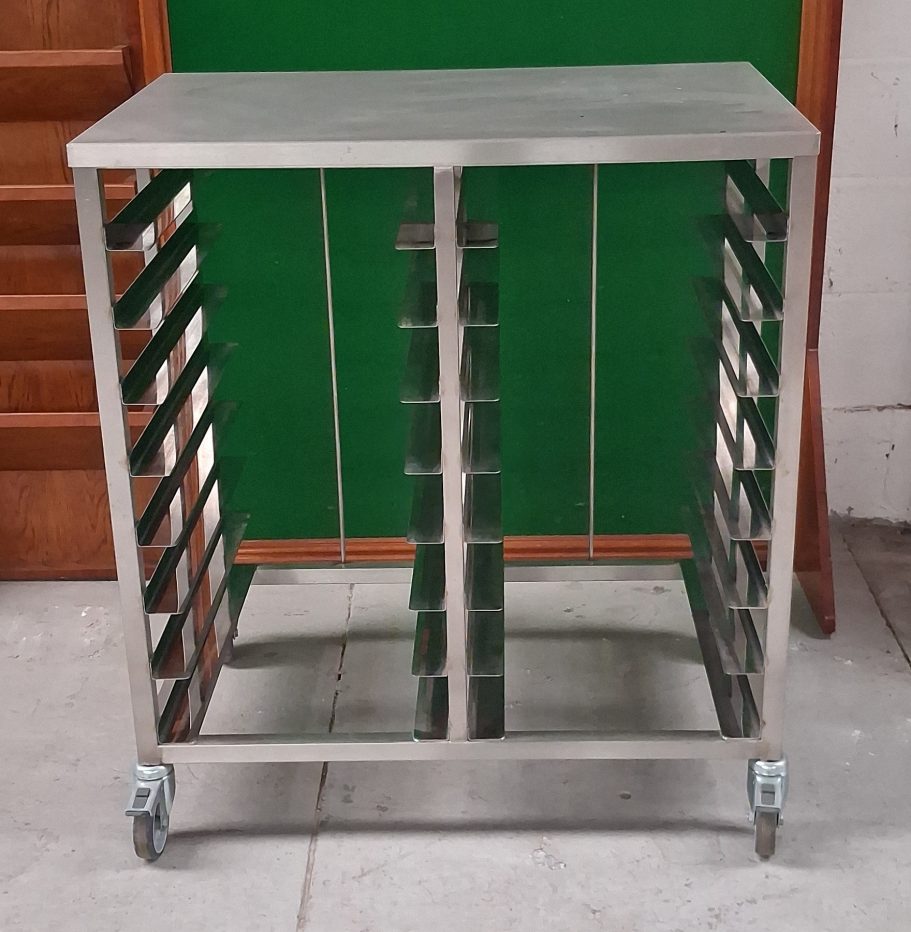 Stainless Steel Tiered Slide Tray Trolley Discount Price