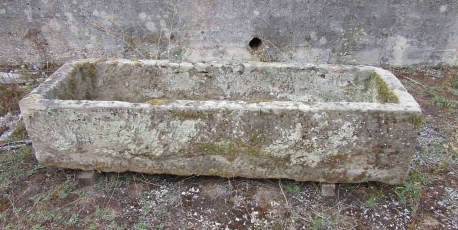 Authentic French antique sandstone trough