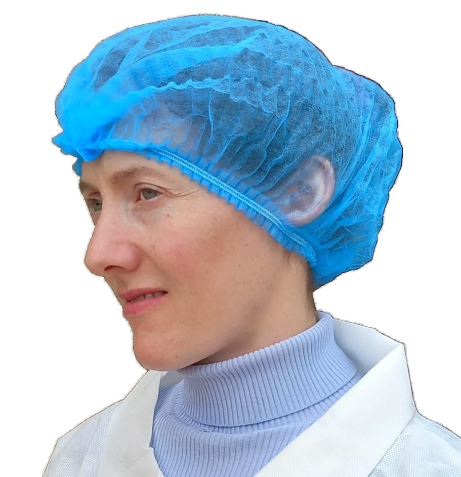 Disposable Hairnets in Blue