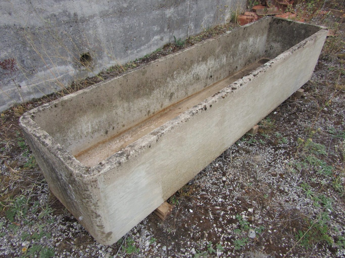 Vintage Cast Concrete French Trough